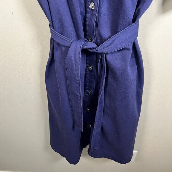 Baum Und Pferdgarten Ananda Shirt Dress Size EU 36 US Small Blue Belted Work - Picture 7 of 10